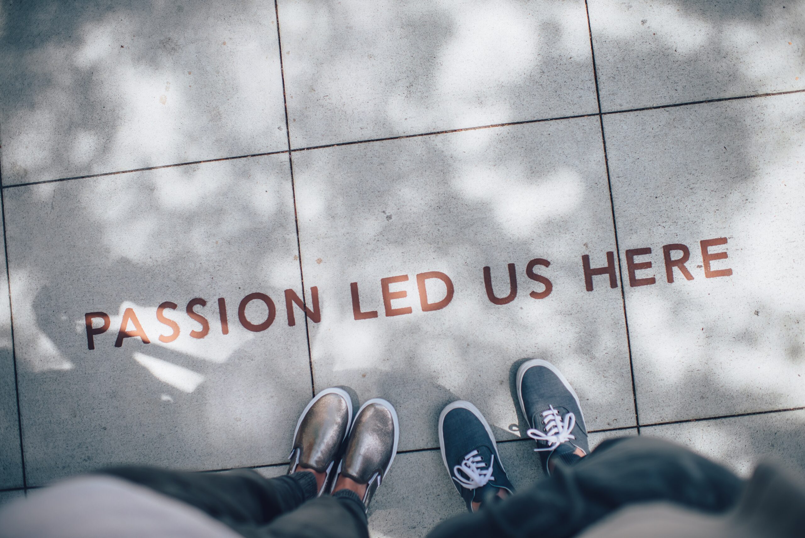 Vibrant image representing the journey of creativity, with the caption 'Passion Led Us Here'. Ideal for a blog post about innovative lead magnet ideas.